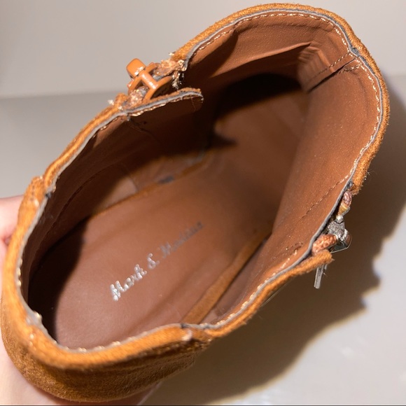 Mark and Maddux Open Toe Zip Up Ankle Boots - Picture 12 of 12